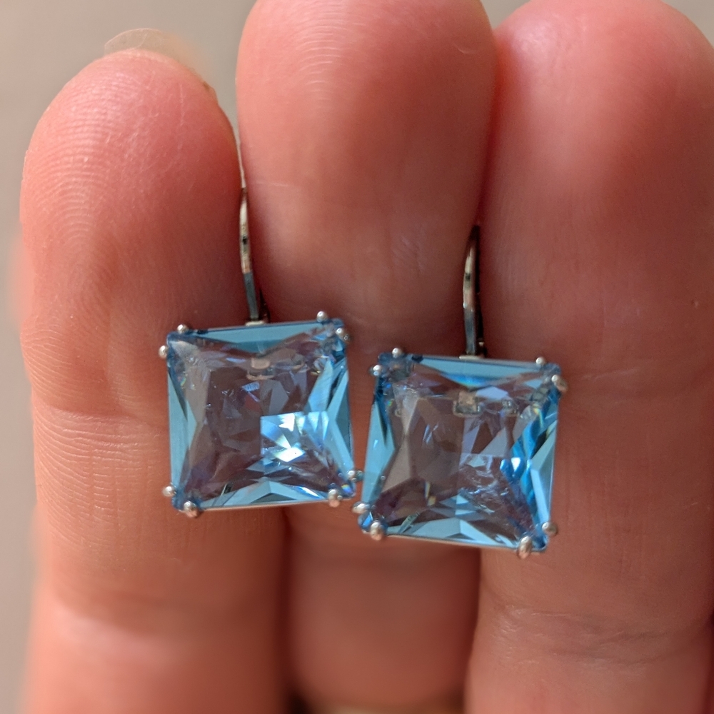 Authentic Swarovski Millenia Blue Crystal Earrings